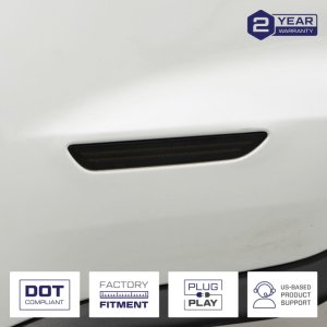 Ford Mustang LED Sidemarkers - Left and Right - FORM Lighting - OEM-Grade - Smoked - 2015